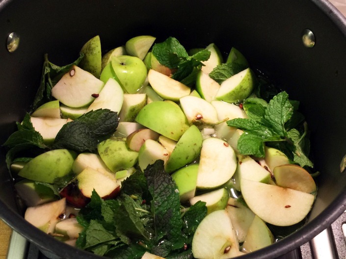 Apple and mint -- yum!